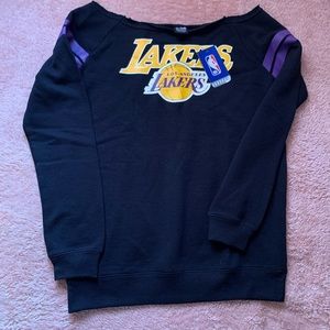 Off the shoulders laker sweater